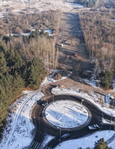 Zima nie przeszkadza. Obwodnica Szczecinka w budowie WIDEODRON-52135