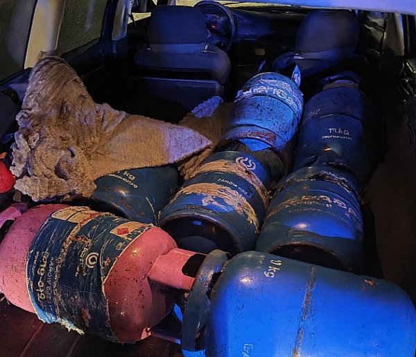 Ukradł 16 butli z gazem. W rękach policji był już po sześciu godzinach.-50279