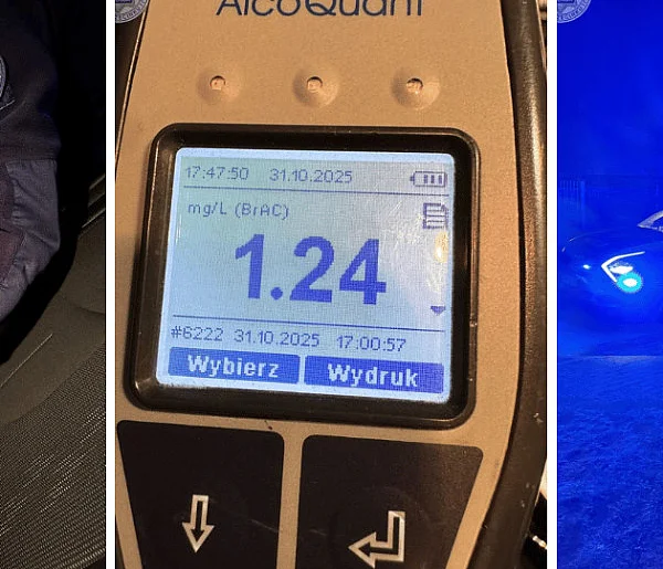 Pijany wsiadł za kierownicę BMW. Dużo wydmuchał-50390