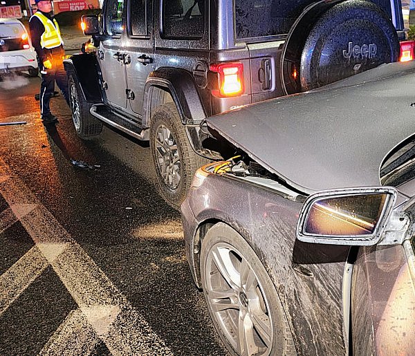Trzy auta zderzyły się na ulicy Cieślaka w Szczecinku-50786