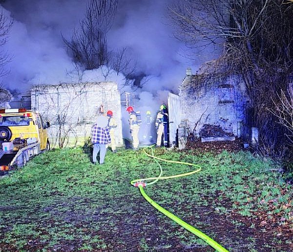 Pożar budynku w Krągach. Obiekt spłonął doszczętnie-51204