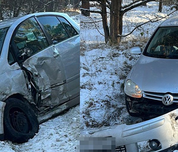 Zderzenie volkswagenów pod Szczecinkiem-51946