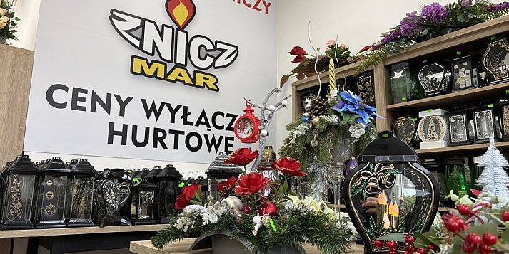 Świąteczna oferta zniczy w sklepie ZNICZ-MAR