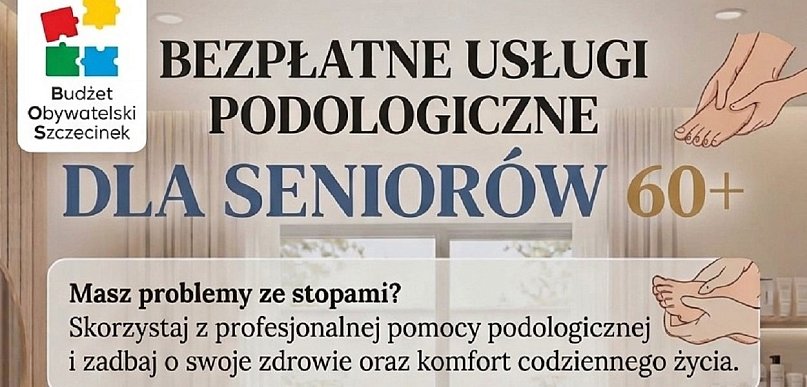 Bezpłatny podolog dla seniorów 60+ w Szczecinku