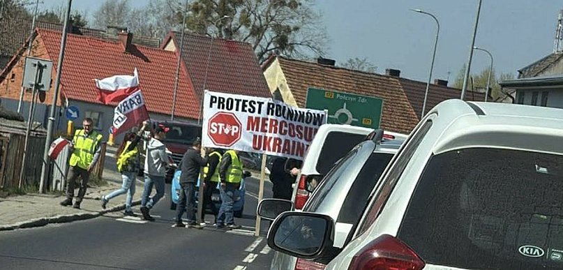 PULS REGIONU: Protest rolników w Barwicach. Duże utrudnienia