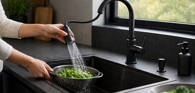 Dlaczego bateria z wyciąganą wylewką zmienia komfort pracy?