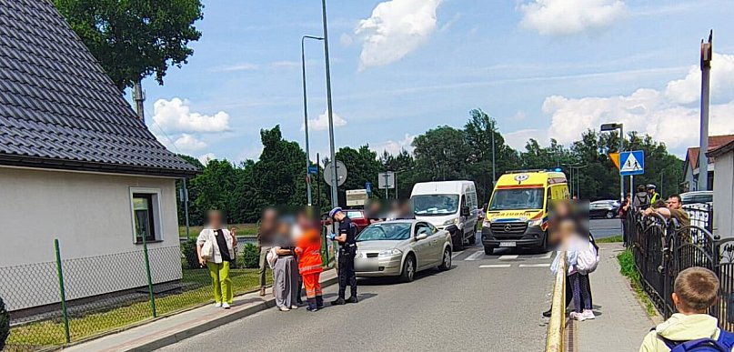 Wypadek na pasach w Szczecinku. Kobieta zabrana do szpitala