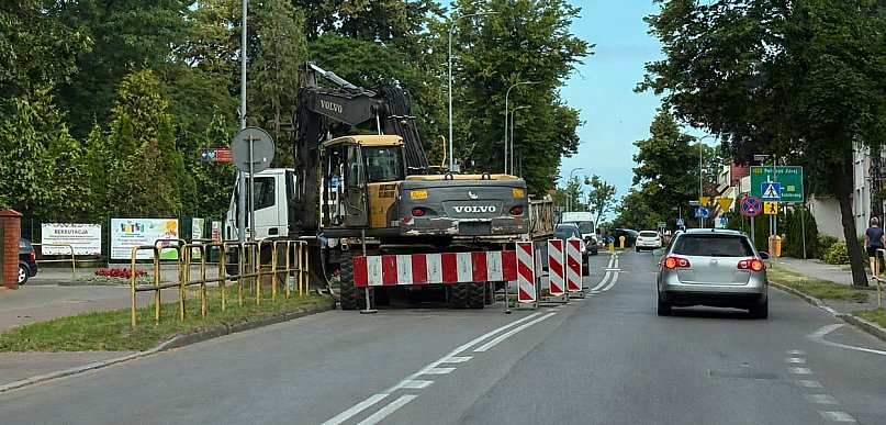 Na Kościuszki występują utrudnienia. Ruch odbywa się wahadłowo