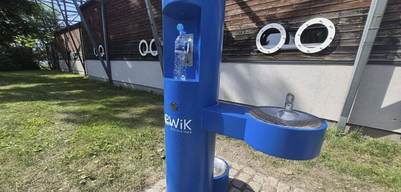 Wodny zdrój w szczecineckim parku. Latem będzie jak znalazł