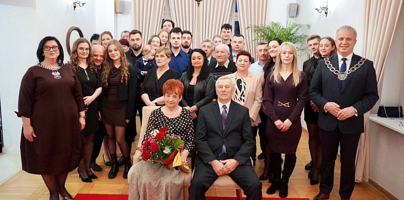 Państwo Strzelcowie z Białowąsu świętowali 50-lecie małżeństwa - 52126