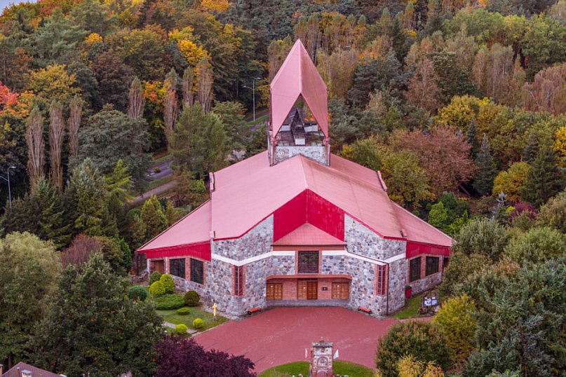 Szczecineckie kościoły z lotu ptaka