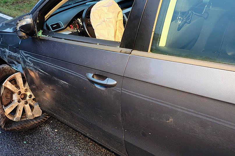 Wyprzedzał ciężarówkę na podwójnej ciągłej