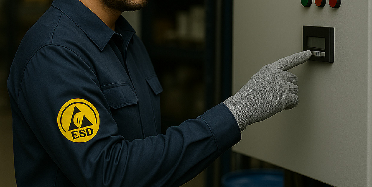 Niewidzialne zagrożenia w pracy: dlaczego odzież antystatyczna staje się konieczno