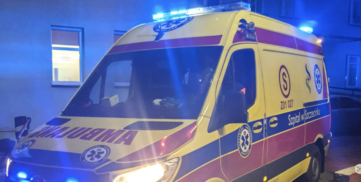 fot. iszczecinek.pl / Interwencja strażaków i ratowników w Szczecinku po wykryciu tlenku węgla