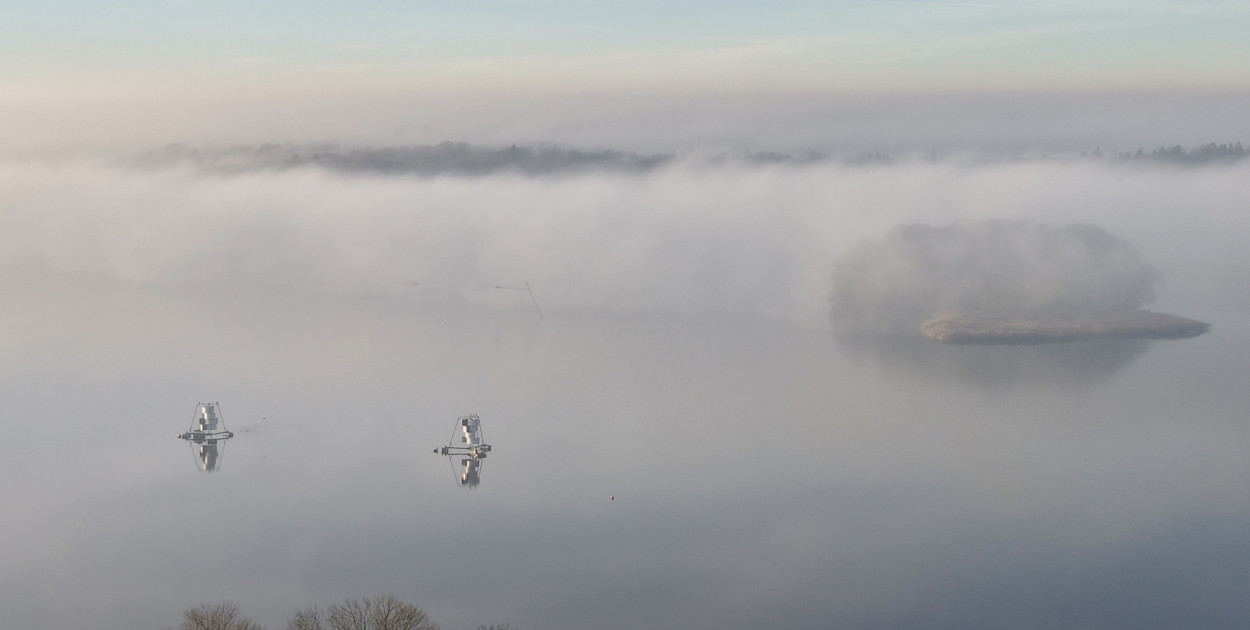 fot. Marcin Szydlik / Gęsta mgła i mróz w Szczecinku. IMGW ostrzega przed trudnymi warunkami