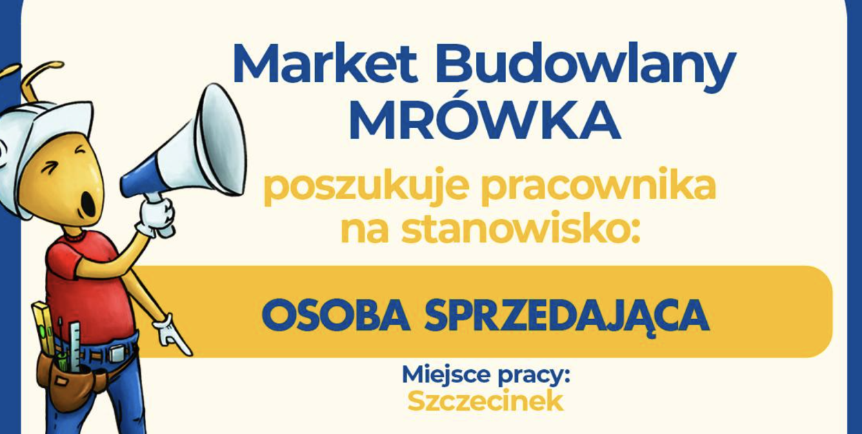 Mrówka Szczecinek zatrudni sprzedawcę. Trwa rekrutacja