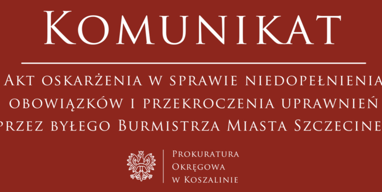 Były burmistrz Szczecinka i jego rzecznik oskarżeni