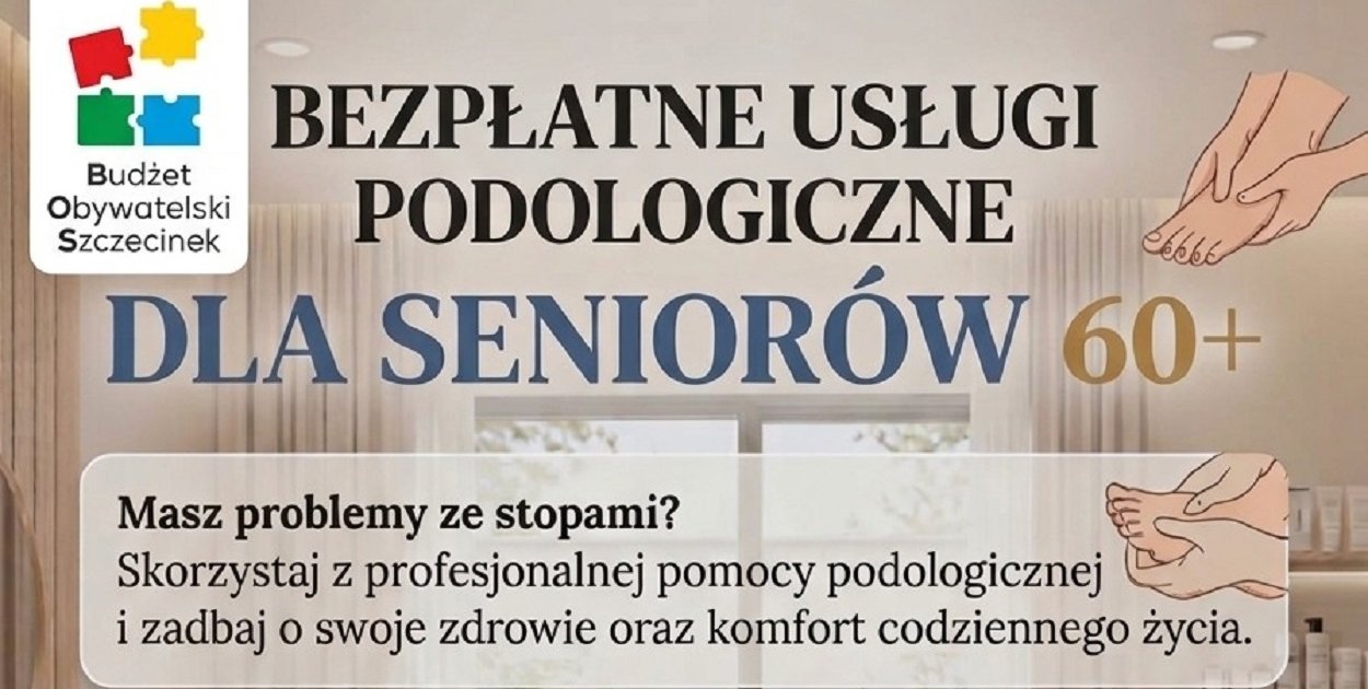 Bezpłatny podolog dla seniorów 60+ w Szczecinku