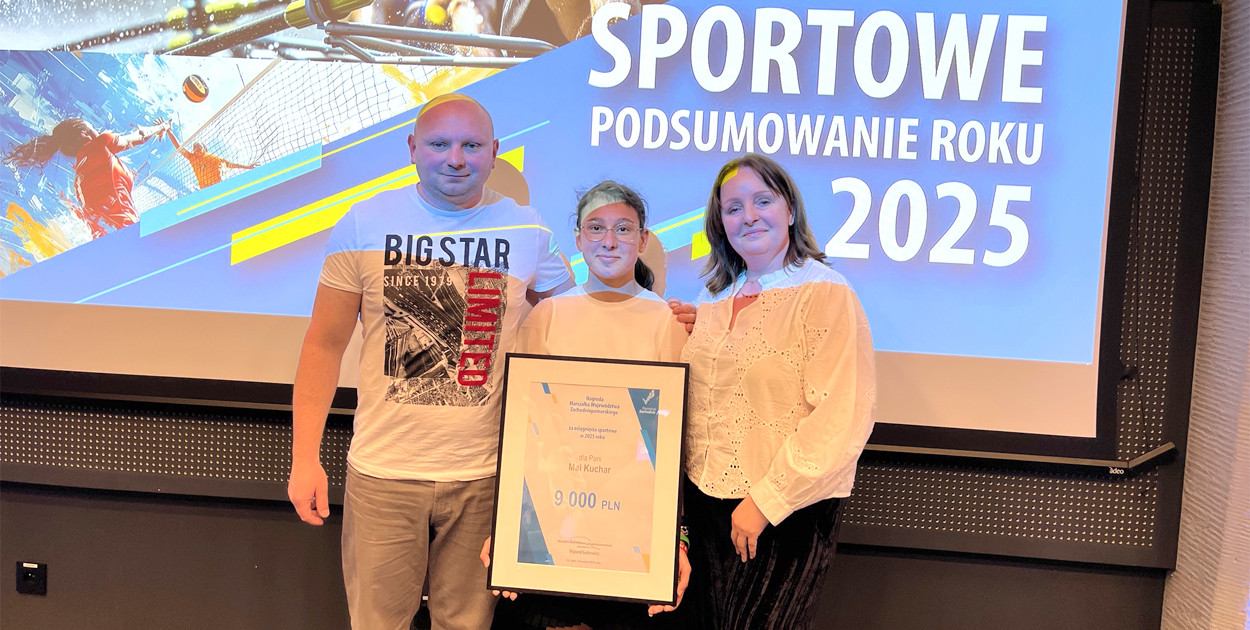 Maja Kuchar, trenerka i miasto wyróżnieni na gali sportu.